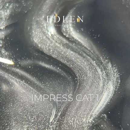 Edlen Cat Eye Impress n.º 1 Plateado 9ml