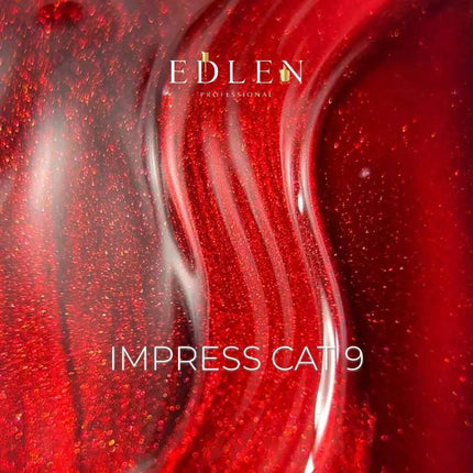 Edlen Cat Eye Impress №9 Red 9ml