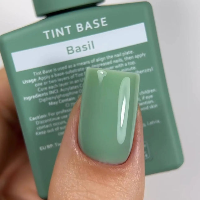 Cubierta Tint Base Color Albahaca "Gris Verde" 15 ml HEYLOVE