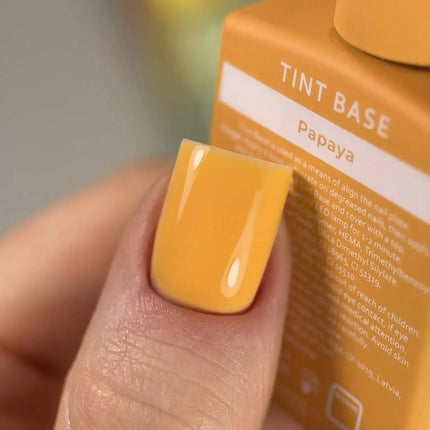 Cubierta Tint Base Color Papaya "Yellow hot" 15 ml HEYLOVE