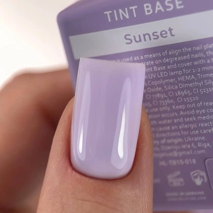 Cubierta Tint Base Color Sunset "Saw-lilac" 15 ml HEYLOVE