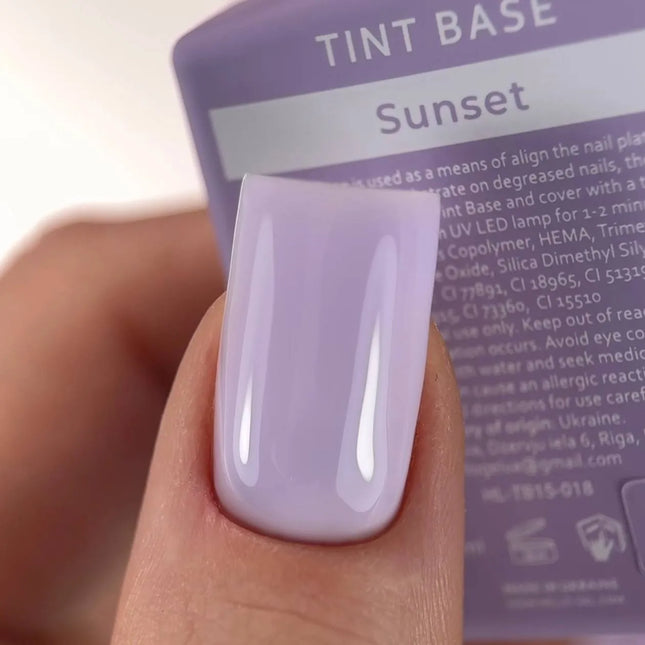 Cover Tint Base Color Sunset "Saw-lilac" 15 ml HEYLOVE