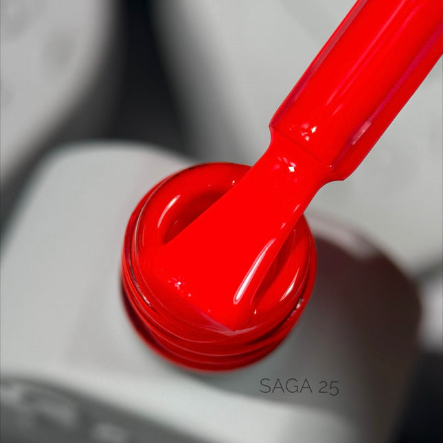 Esmalte en gel Saga 25 Rojo Brillante 10 ml