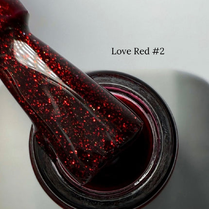Esmalte en gel Saga Love Red 2 Shimmer 10 ml