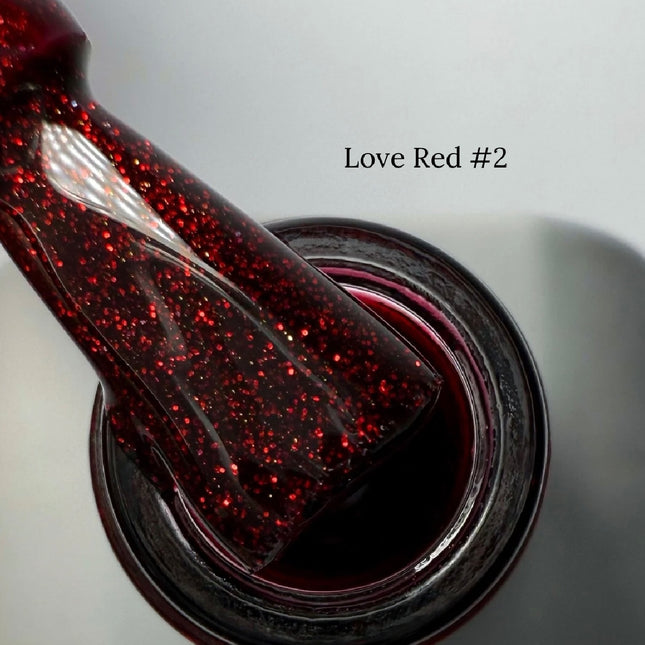 Esmalte en gel Saga Love Red 2 Shimmer 10 ml