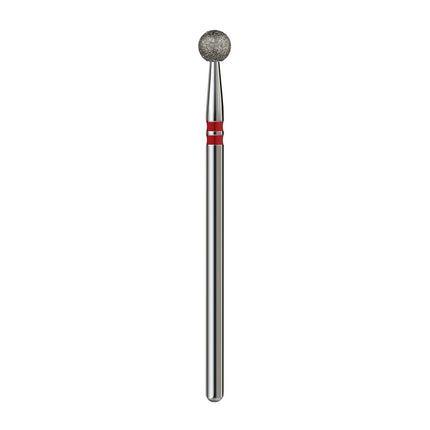 Premium Diamond nail drill bit, “Ball”, 4.0 mm, Red, Profmanicure Freza