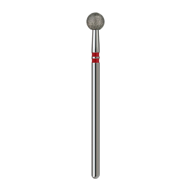 Broca de diamante para clavos Premium, “Ball”, 5.0 mm, Rojo, Profmanicure Freza
