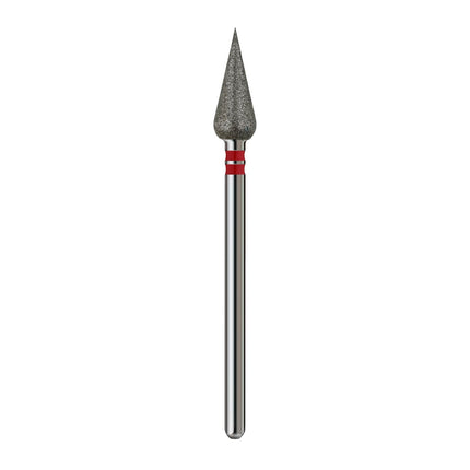 Premium Diamond nail drill bit “DROP” 5.0 mm Red Profmanicure Freza