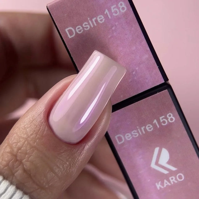 Gel Polish Desire 158 Pinkish beige with shimmer 8ml KARO