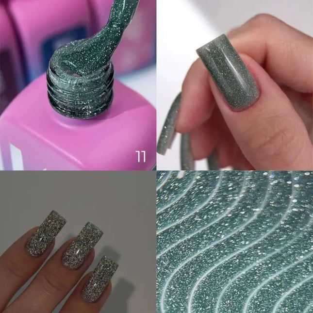 Luna Lurex Capa de base №11 Verde Pino 13ml
