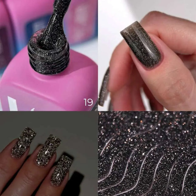 Luna Lurex Capa de base №19 Negro con matiz ámbar 13ml
