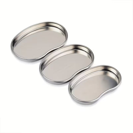 Bandeja metálica para instrumentos con forma de riñón S