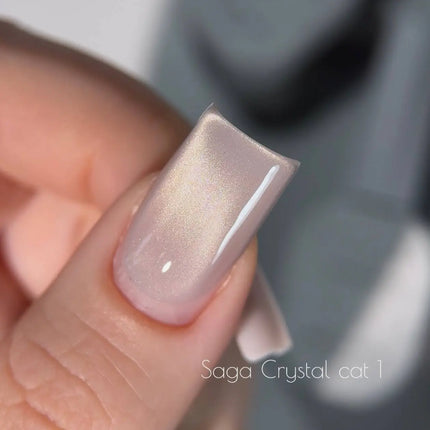 Saga Cat Eye Crystal №1 Warm Platinum 10ml