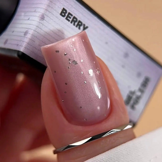 BIBLIOTEKA Esmalte de Gel Cat Eye №21 Berry 10ml - Rosa Cold