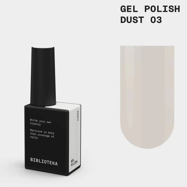 BIBLIOTEKA Esmalte en gel №003 Dust 10ml - Color marfil suave