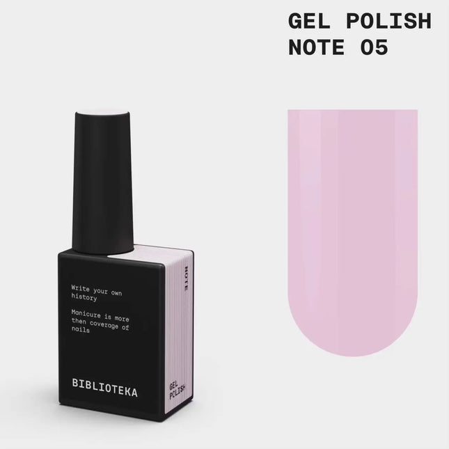 BIBLIOTEKA Esmalte en gel №005 Nota 10ml - Color rosa pálido