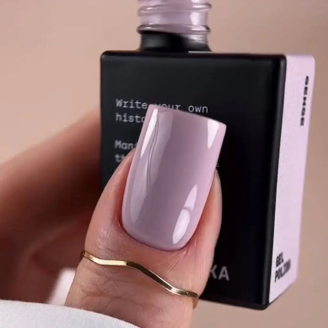 BIBLIOTEKA Gel Polish №025 Sense 10ml - Pink gray color