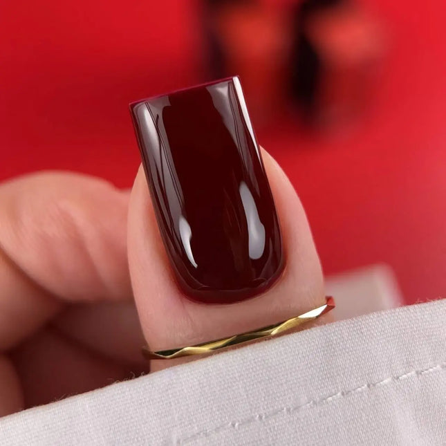 BIBLIOTEKA Gel Polish №046 Rosso 10ml - Dark red color