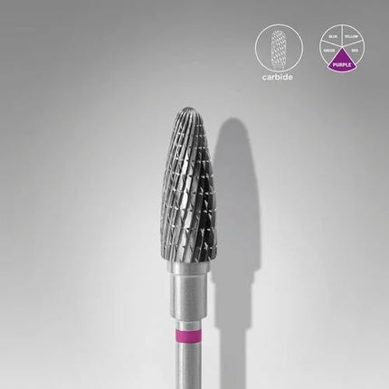 Carbide nail drill bit “Corn” 5*13 Red Staleks - Carbide nail drill bits