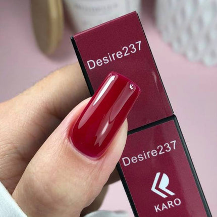 Esmalte en gel Desire 237 Rojo oscuro 8ml KARO