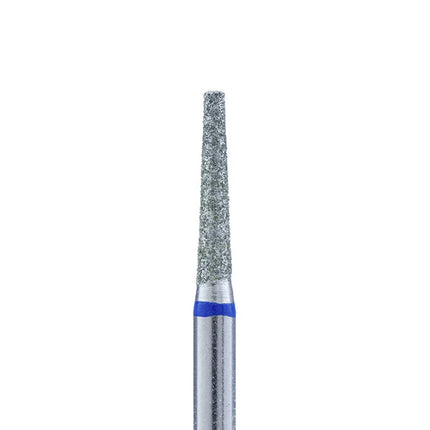 Diamond nail drill bit “Cone” Truncated 2.1*8 mm Blue - Diamond nail drill bits