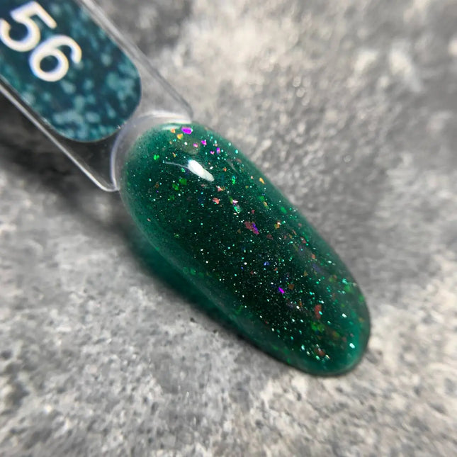 Edlen Cover Base Flash №56 Green with holographic foil 9ml