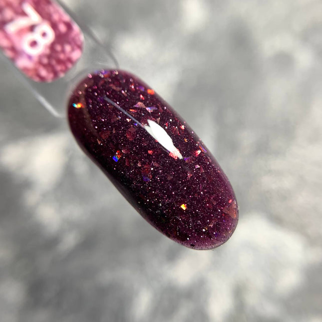 Edlen Cover Base Flash №78 Tyrian purple with foil 9ml