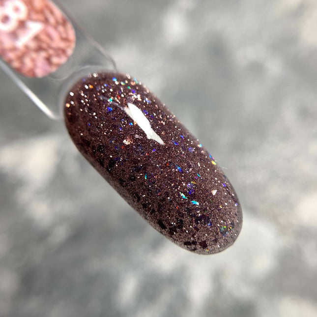 Edlen Cover Base Flash №81 Brown Stone with foil 9ml