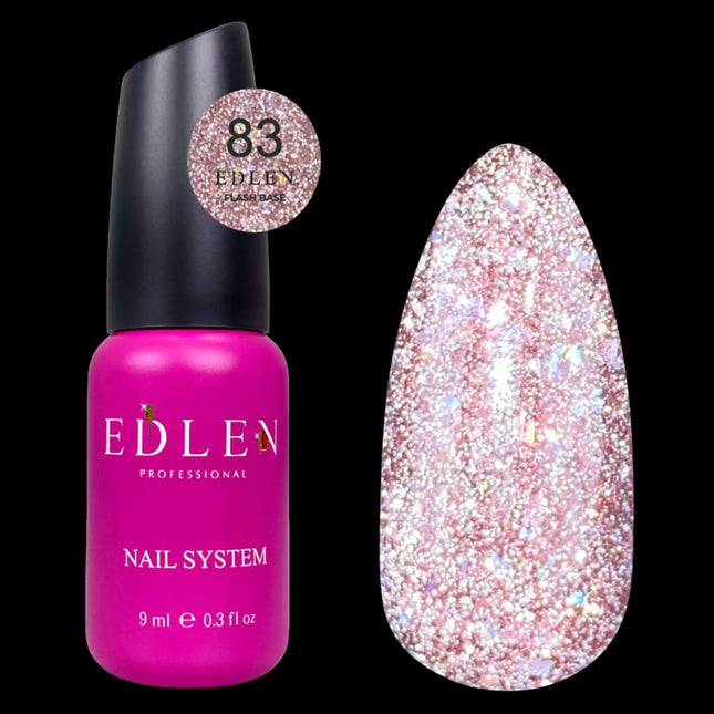 Edlen Cover Base Flash №83 Terra Rosa with foil 9ml