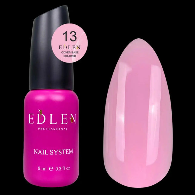 Edlen Cover Base Colored №13 Flamingo Pink 9ml