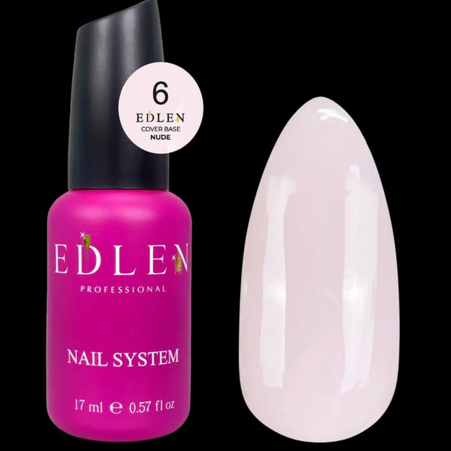 Edlen Cover Base Nude №06 Milky Pink 17ml