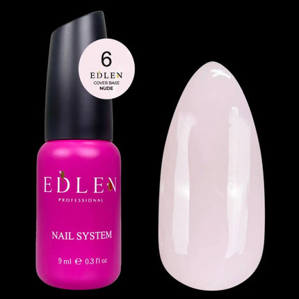 Edlen Cover Base Nude №06 Milky Pink 9ml