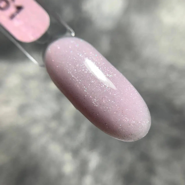 Edlen Cover Base Opal №61 Powder Pink with silver shimmer 17ml