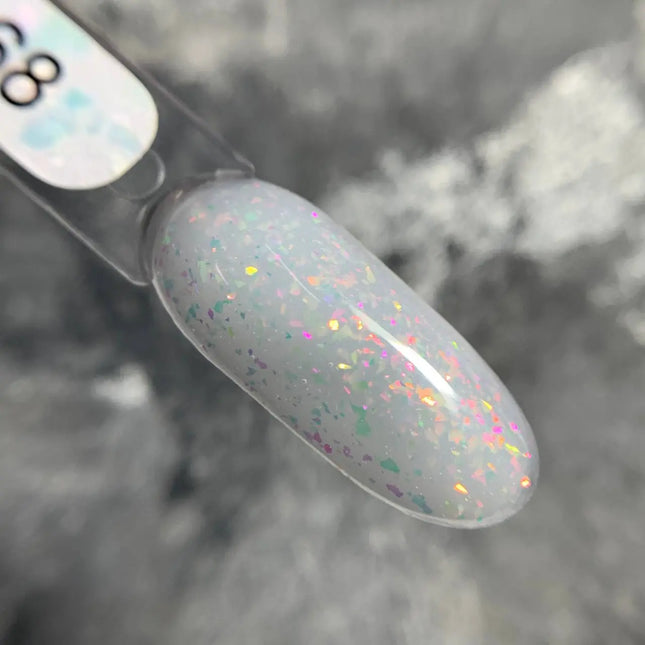 Edlen Cover Base Shimmer №68 Milk with gold pink foil 9ml