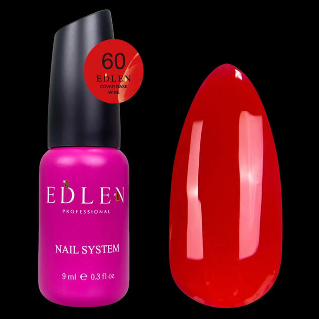 Capa de base Edlen Cover Wine Nº60 Rojo 9ml