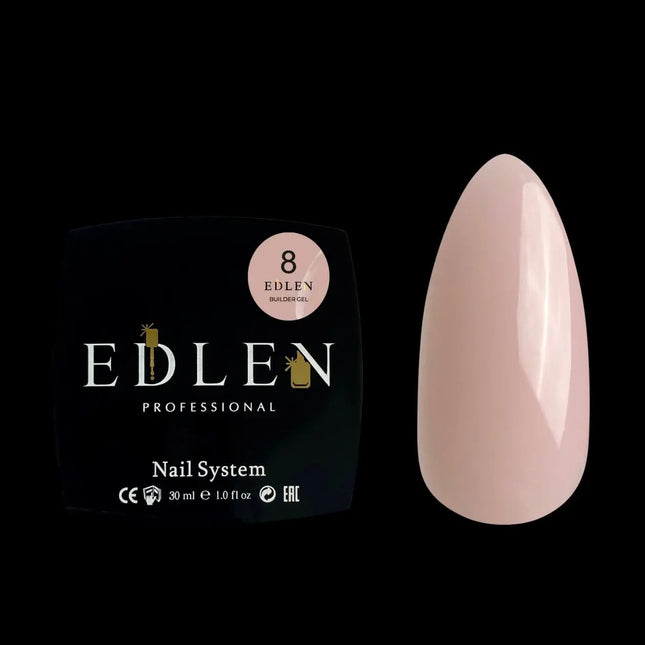 Edlen Builder Gel №08 "Nude" Light Beige 30ml