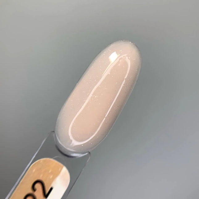 Edlen Builder Gel №22 "Princess" Cream Beige with shimmer 15ml