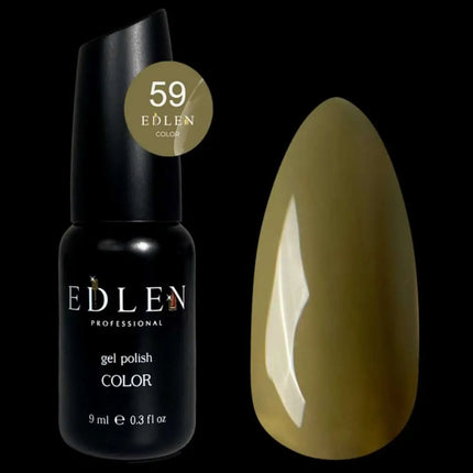 Esmalte de gel Edlen Color №59 Verde oliva 9ml