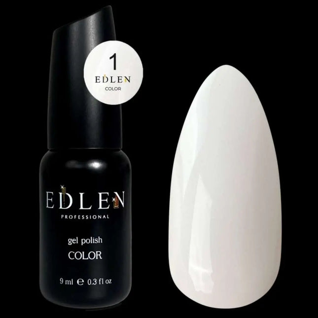 Edlen Gel Polish Color №01 White 9ml