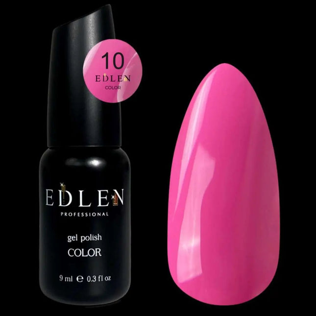 Edlen Gel Polish Color №10 Dark Pink 9ml