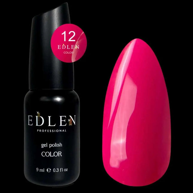 Edlen Gel Polish Color №12 Dark Magenta 9ml