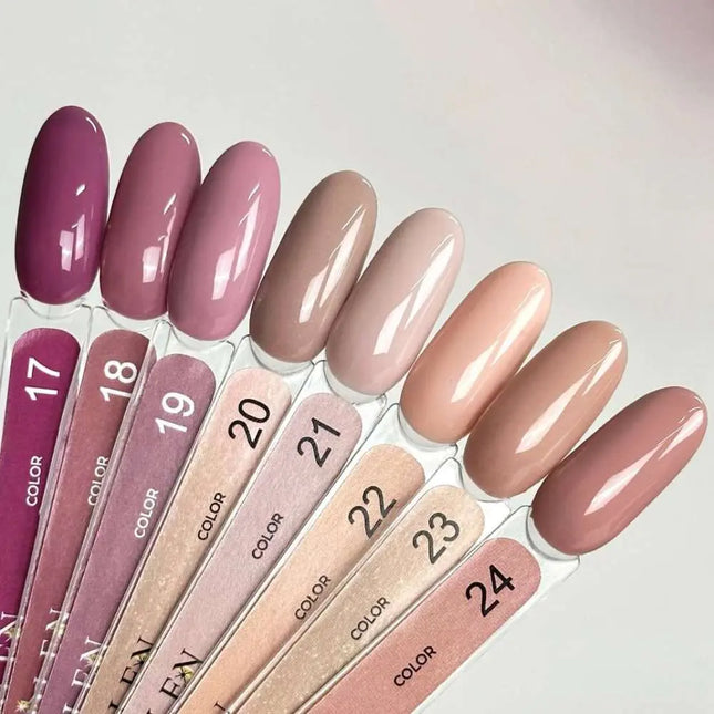 Edlen Gel Polish Color №20 Grey Beige with gold shimmer 9ml