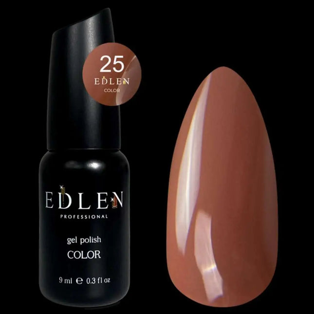 Edlen Gel Polish Color №25 Warm Brown 9ml