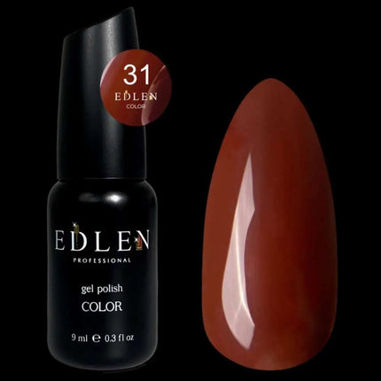 Edlen Gel Polish Color №31 Brown 9ml