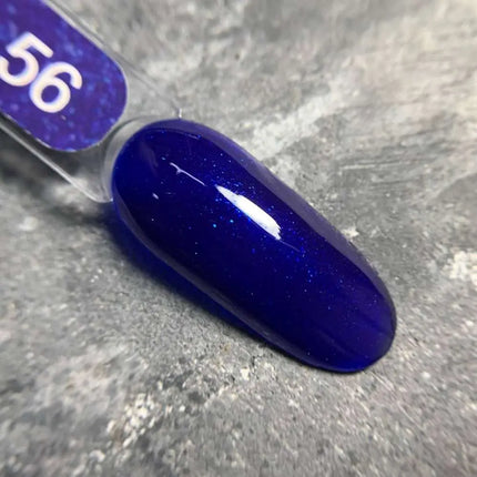 Edlen Gel Polish Color №56 Dark Blue with glitter 9ml