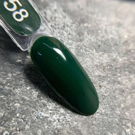 Esmalte semipermanente Edlen color №58 verde oscuro 9ml