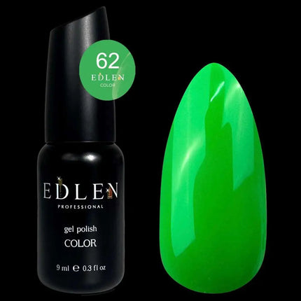 Esmalte en gel Edlen color n.º 62 verde Kelly 9ml