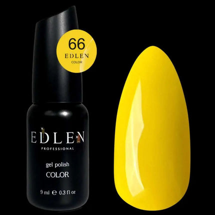 Edlen Gel Polish Color №66 Egg Yolk Yellow 9ml