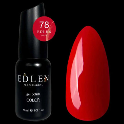 Edlen Gel Polish Color №78 Red Currant 9ml