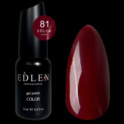 Edlen Gel Polish Color №81 Ruby 9ml